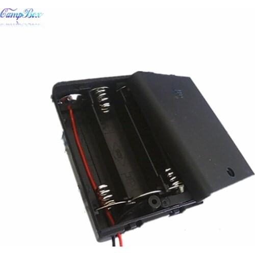 50Pcs 3xAA Battery Case Holder Socket Wire Junction Boxes With Wires, Switch&Cover