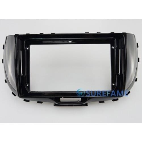 9 inch Car Fascia Radio Panel for Kia Soul 2019+ Dash Kit Install Facia Console Bezel 9inch Adapter Plate Cover Trim Frame