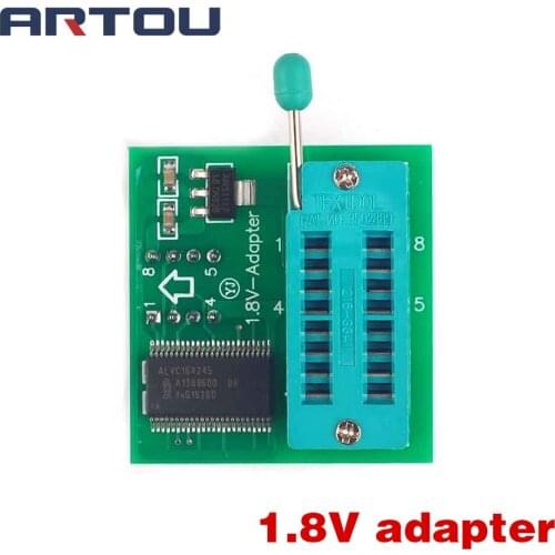 1.8V Adapter for Iphone or Motherboard 1.8V SPI Flash SOP8 DIP8 W25 MX25 Use on Programmers TL866CS TL866A EZP2010 EZP2013 CH341