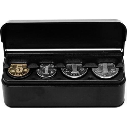 Car Coin Box Euro Coin Organizer Storage Contains Coins Purse Wallet Holder Auto Coin Box Capsules Coin Box For Change
