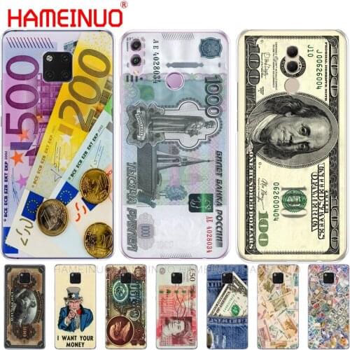 Money cash dollar Ruble Cover phone Case for Huawei NOVA 3 3i mate 20 pro for honor 8x max note 10