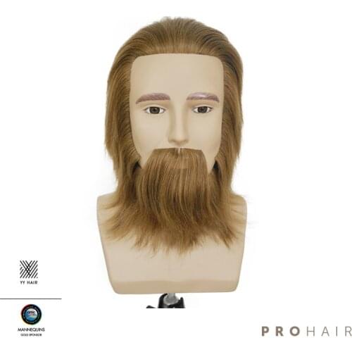 Mannequin-Head with shoulder Competition Mannequin Head 17CM 100% Human Hair Dark Brown Mannequin Doll head wig head for styling