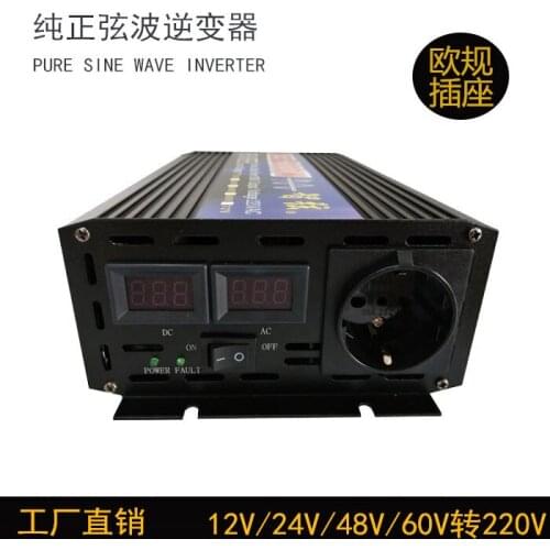Inverter pure sine wave 3000W4000W European standard inverter 12V24V turn 220V60HZ home