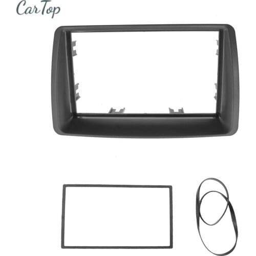 For FIAT Panda 2003-2012 Radio Stereo Panel Dash Mount Installation Trim Kit Frame Plate Bezel Double Din Fascia