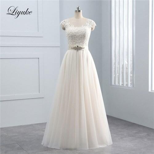 Liyuke Sleeveless Wedding Dresses