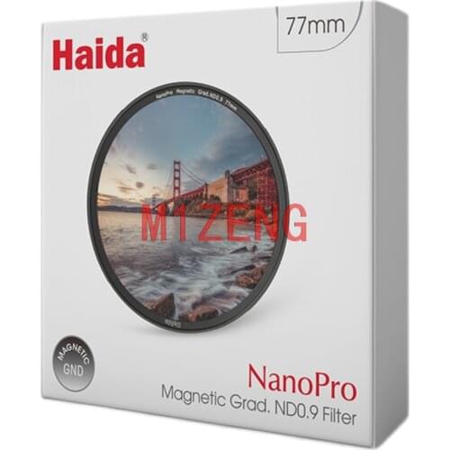 Haida NanoPro Magnetic GND0.9 grad Neutral Density k9 coating filter with adapter ring for 52 55 58 62 67 72 77 82 camera lens