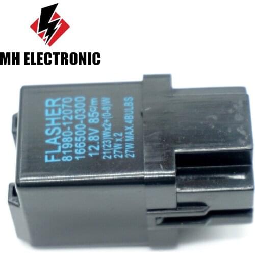 MH Electronic Flasher Relay Turn Signal 81980-12070 166500-0300 For Toyota Corolla MR2 Camry RAV4 Hilux Hiace For Lexus ES300