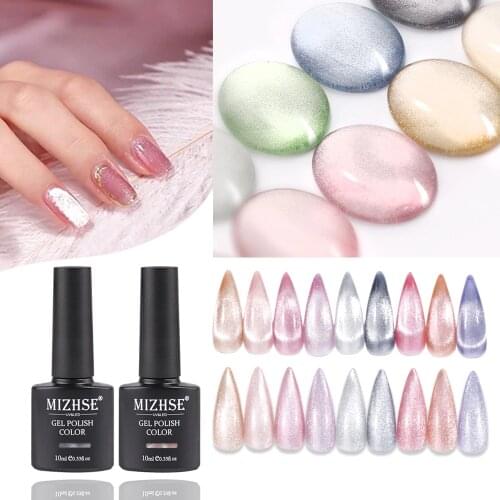 MIZHSE 9D Smoothie Wide Cat Eyes Gel Polish Hybrid Varnishes Soak off UV Gel Nail Polish Lacquer Manicure Shining Nail Design