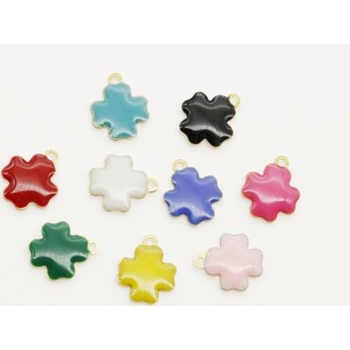 20PCS 10*12mm Fashion Jewelry Copper Faced Cross Charms For Earring Diy Metal Necklace Earring Pendants