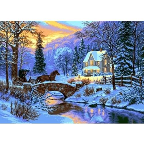 A2026 11CT/14CT/18CT/25CT/28CT christmas man patterns Counted Cross Stitch DIY Cross Stitch Kits Embroidery Needlework Sets