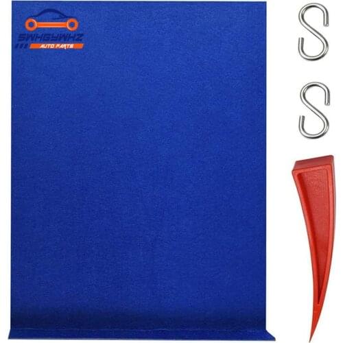 Dent Repair Tools Kit Window Guard with Felt Red Wedge and S-Hook for Car Paintless Dent Removal