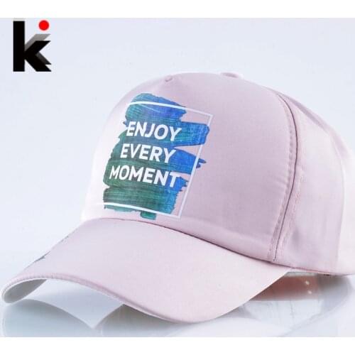 New Arrival Print Baseball Cap Men And Women Spring Autumn Snapback Hip Hop Hats Fashion Streetwear Kpop Gorras Casual Pink Bone