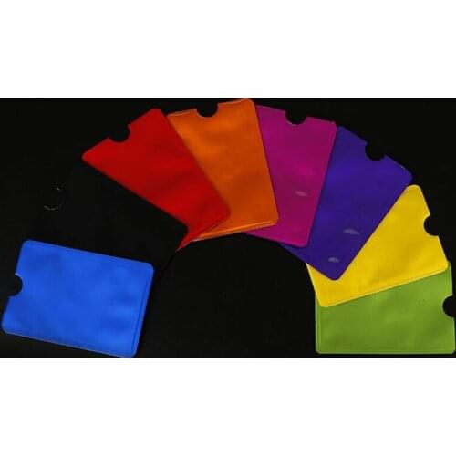 New Anti Rfid Bank Card Holder Metal NFC Blocking Reader Lock ID Credit Card Bag Men Women Laser Alloy Card Case Protect