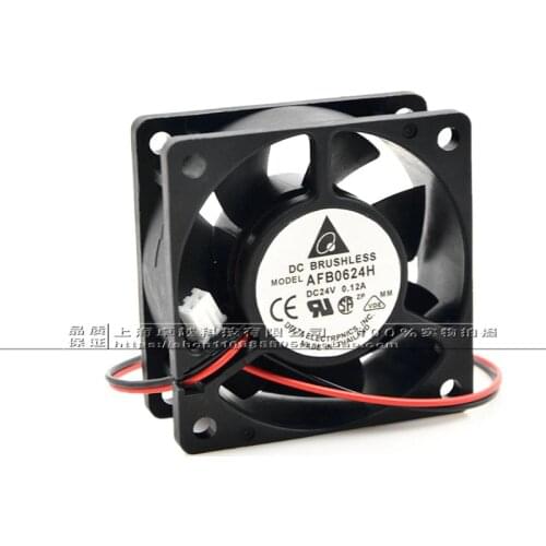 New Original AFB0624H 24V 0.12A 6025 Inverter Fan 2-wire 6cm fan