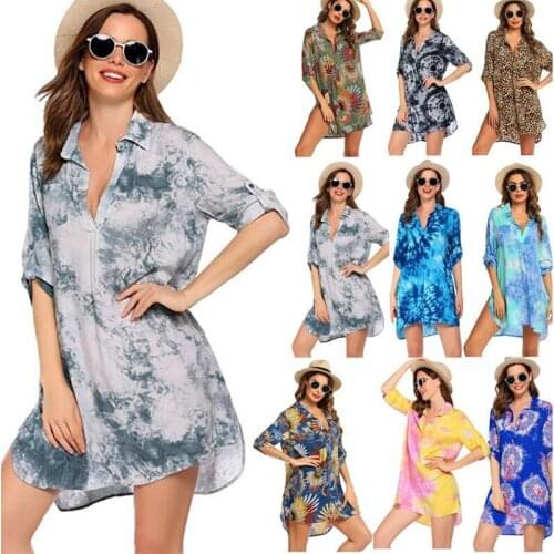 Chiffon Sunscreen Clothing Tees Pregnancy Tops For Pregnant Women Womens Swimsuit Beach Blouse Bikini Bathing Suit Beach 2021