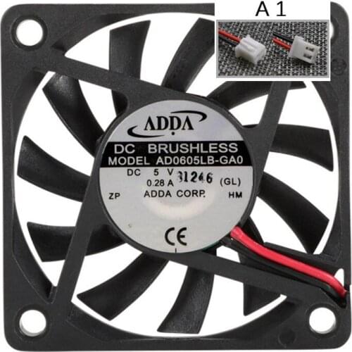 ADDA AD0605LB-GA0 Server Cooling Fan DC 5V 0.28A 60x60x10mm 2-wire