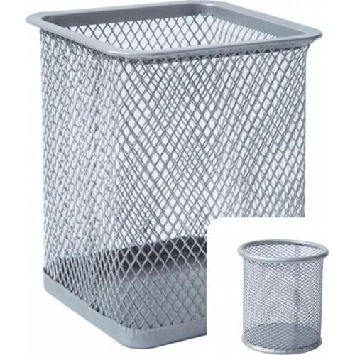 Lightweight Excellent Desktop Pencil Sharpener Holder Tools Wrought Iron Pen Pot Long Lasting for Office