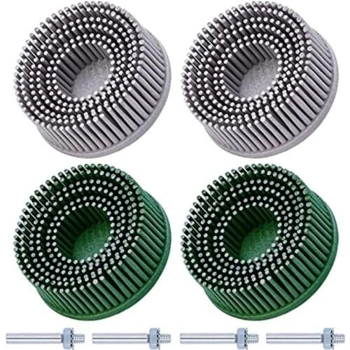 Professsional 4 Pack 2 Inch Disc Grit 1/4" Shank Attachment Abrasive Coating Removal Disc for Metal