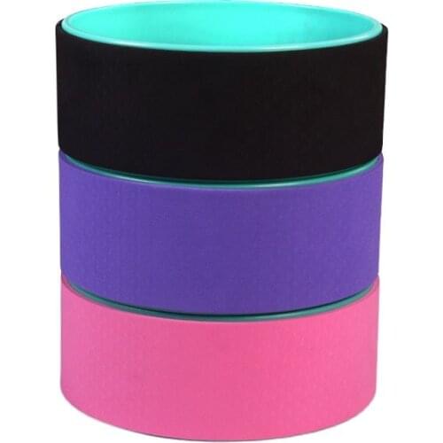 Multi Color ABS Wheel Yoga Fitness Products TPE Yoga Wheel Set