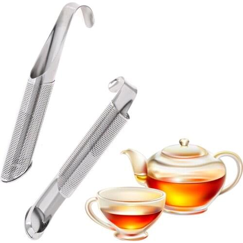 Kitchen Accessories new Tea Strainer Amazing Stainless Steel Infuser Pipe Design Touch Feel Holder Tool Tea Spoon Infuser Filter
