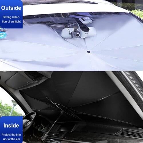 Foldable Car Windshield Sun Shade Umbrella Protector Parasol Auto Front Window Sunshade Covers Window Interior Protection