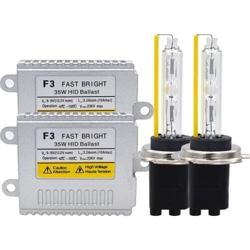 SKYJOYCE Super Bright 35W 5500K HID Bulb Xenon H1 H7 H11 HB3 HB4 9012 D2H HID Headlight Kit 35W F3 Fast Bright HID Ballast Kit