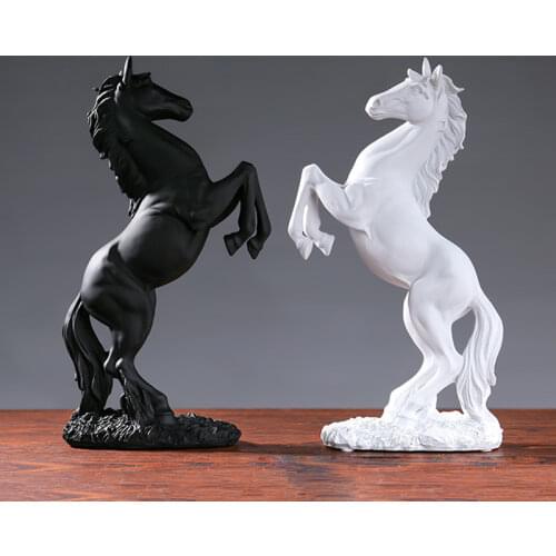 Statue Sculpture Window Display Gift Horse Ornaments Resin Crafts Horse Statue Home Decoration Accessories Ornaments Decoration