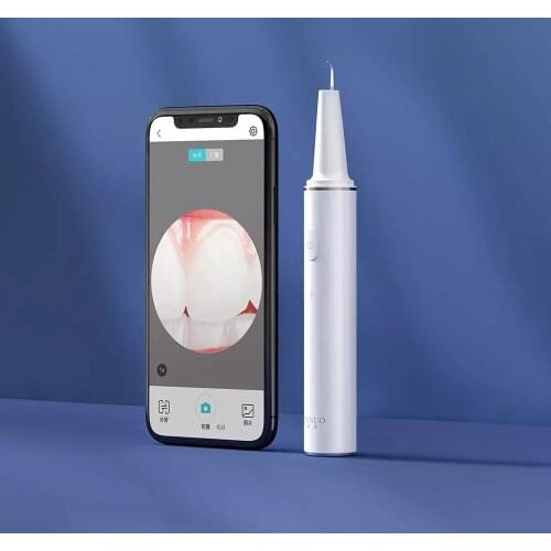 Smart Visual Electric Ultrasonic Dental Whitener Scaler Teeth Calculus Tartar Remover Smart App 500W HD Endoscope Cleaner Tooth