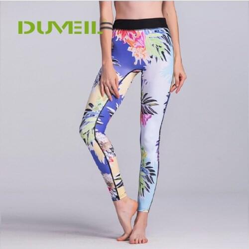 Women Fitness Pants Yoga Leggin 3D Digital Printed Floral Leggin Pants Workout Hip Push Up Trousers High Elastic Pants Outdoor