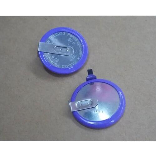 10pcs/lot Panasonic ML2020 Car Key Fobs With Legs 90 degrees Rechargeable Lithium Battery Button Batteries Cell for BMW ML 2020