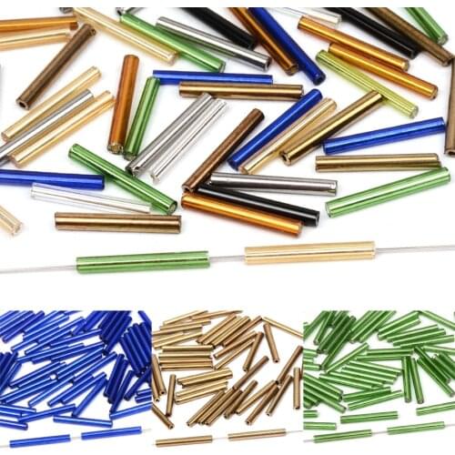 20MM Bugle Glass Beads Czech Kralen Charms Spacer Beads for Jewelry Making Needle Work Diy / handmade Bijoux Bead Wholesale