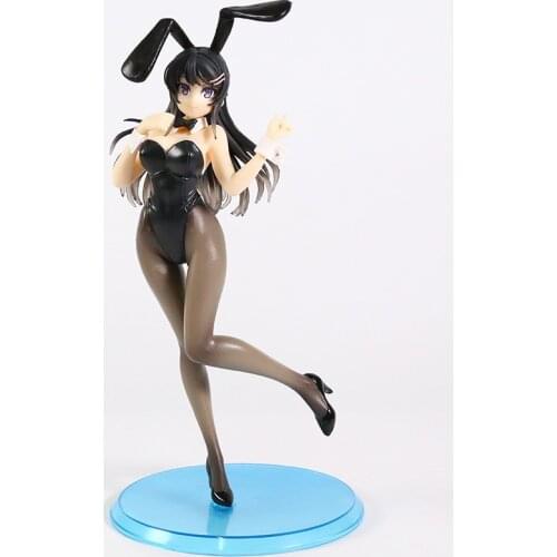 21cm Taito Japan Anime Aobuta Sakurajima Mai Bunny Girl Ver Mai Senpai Anime PVC Figure Toy Collectible Model Doll Gift
