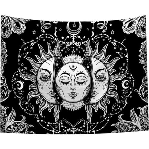 95x73cm Wall Tapestry Floral Print Household Decorative Cloth Wall Hanging Carpet Background Cloth