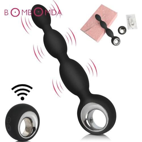 Wireless Remote Sex Anal Beads Butt Plug 12 Speed G-spot Dildo Vibrator Prostate Stimulator Anal Vibrator Sex Toys For Men Women