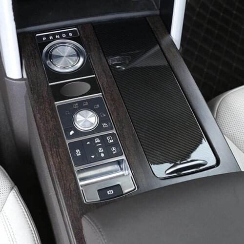 Console Cup Holder Storage Magic Box Gear Head Penal Cover Sticker For Range Rover Discovery 5 LR5 Interior Accessories