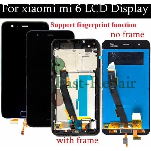 For Xiaomi Mi 6 LCD Display+Touch Screen Digitizer Assembly For 5.15" for Xiaomi Mi6 LCD Replacement Parts for xiaomi 6 lcd