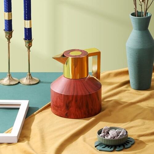 Thermal Insulation Pot Home Kettle Coffee Thermos Mug Grip Teapot Vacuum Flask Cup Water Bottle 304 Stainless Steel 1.2-1.8L