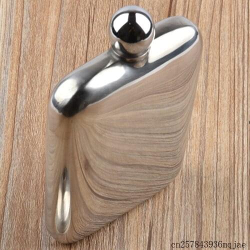 20pcs 6oz Hip Flasks Portable Mirror Face Whisky Alcohol Hip Flask Liquor Wine Pocket Bottle Pots Drinkware Stainless Steel