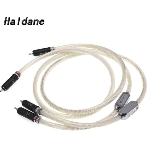 Haldane Pair HIFI Music Beetle Fever Audio Cable RCA Lotus Tube Amplifier Signal Cable 2RCA Male to Male Interconnect Cable