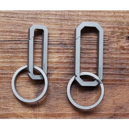 Mackwalker Titanium alloy EDC quick-hanging/carabiner/keychain/hanging buckle/flashlight button car keychain