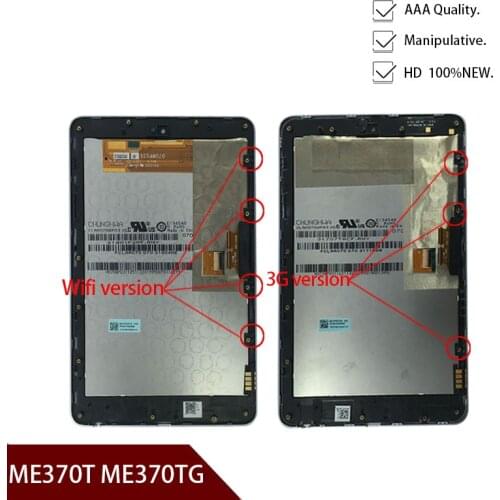 ME370 LCD for ASUS Google Nexus 7 1st Gen 2012 ME370T ME370TG LCD Display Touch Screen Digitizer Assembly with Frame