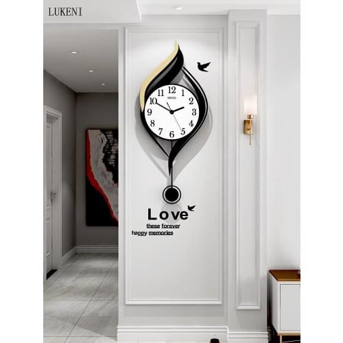Wall Clock Living Room Home Modern Minimalist Atmosphere Creative Clock Light Luxury Wall Decoration Nordic Personality Clock