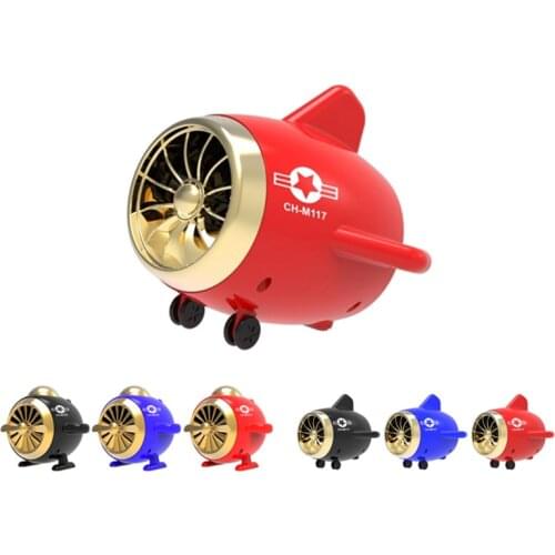 2020 new cartoon Portable bluetooth speakers M117 airplane model support TWS TF card FM radio USB desktop audio With LED light