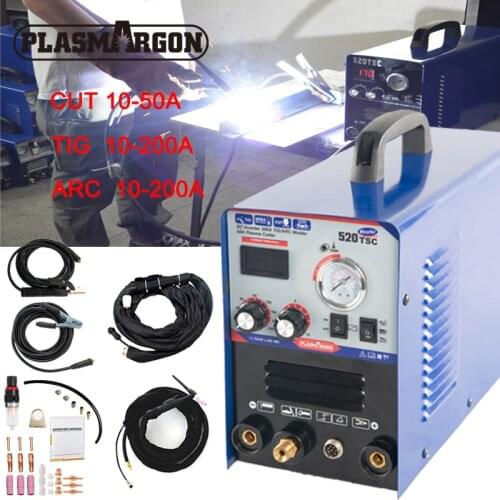 Plasma Cutter 3 in 1 Semi-Automatic 110V 220V Inverter Argon Arc Welder Tig Welding Machine