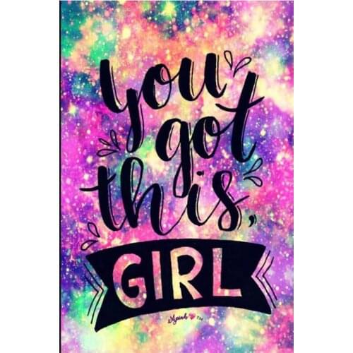 Full Round Diamond Painting English Words Calligraphy 5D DIY Diamond Embroidery Cartoon Colorful Letters Texts House Decor