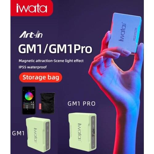 Iwata GM1 or GM1 Pro Mini Portable Pocket LED Fill Light Full Color RGB Handheld Indoor Live Photography Light
