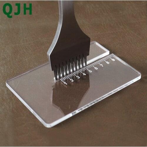 Leather punching puller helps to punch DIY handmade leather tool punching auxiliary punching acrylic puller does not hurt leathe