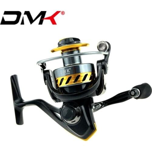 DMK ELF 2000-5000 Series 5.2:1/9+1BB Spinning Fishing Reel Super Smooth Saltwater Lure Bass Carp Reels Moulinet Peche Tackle