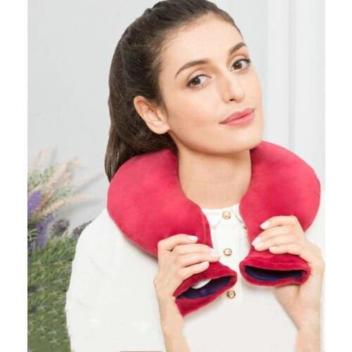 Warm Water Bag U-shaped Cervical Spine Protection Neck Pvc Explosion-proof Irrigation Plush Cloth Warm Baby