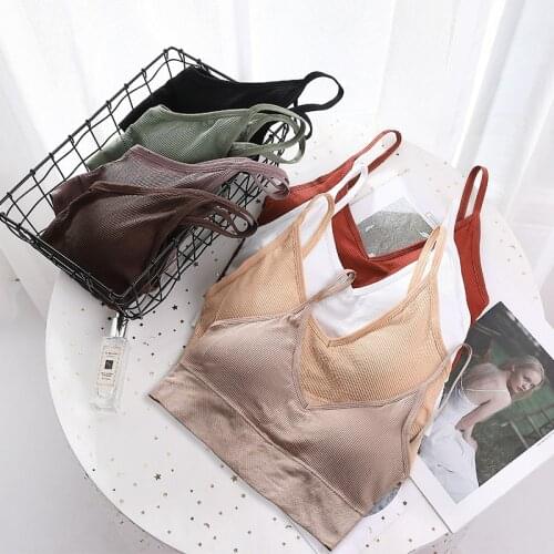 Open Back Women Tank Crop Top Seamless Underwear Female Crop Tops Sexy Lingerie Sport Intimates Woman Top Padded Camisole